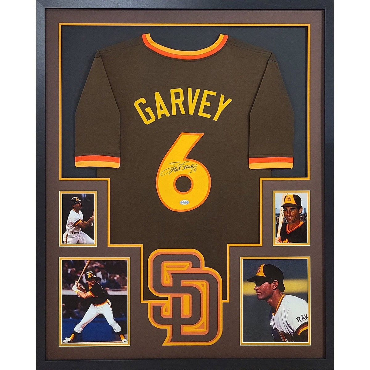 Steve Garvey Framed Jersey PSA/DNA Autographed Signed San Diego Padres