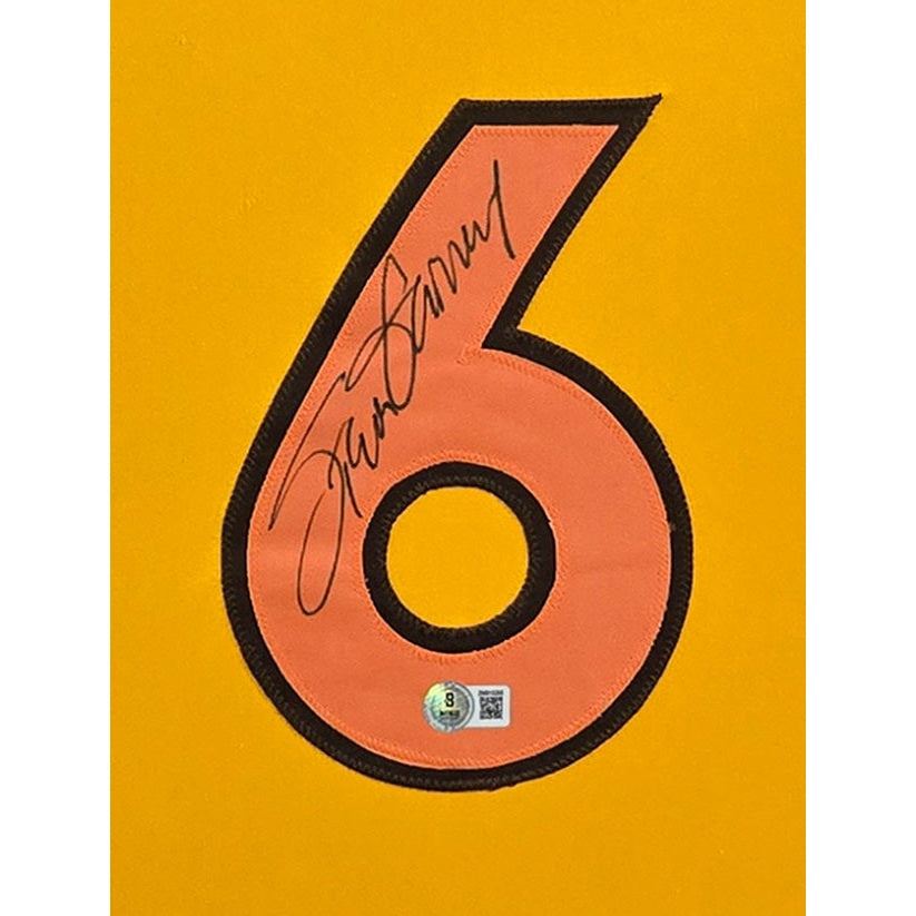 Steve Garvey Framed Jersey Beckett Autographed Signed San Diego Padres Yellow