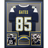Antonio Gates Signed Framed Jersey Beckett Autographed San Diego Chargers