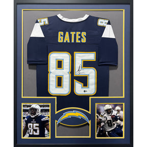 Antonio Gates Signed Framed Jersey Beckett Autographed San Diego Chargers