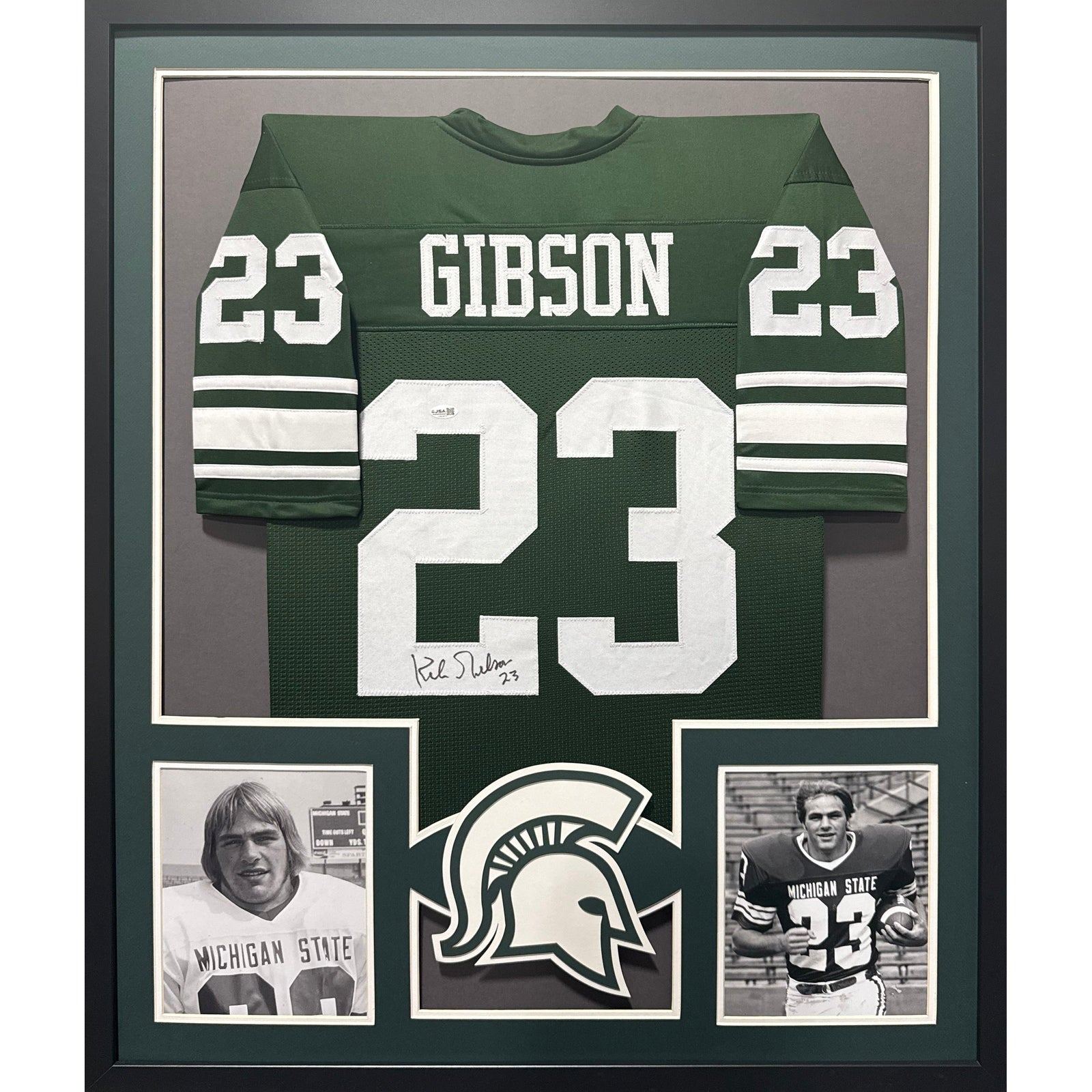 Kirk Gibson Framed Jersey JSA Autographed Signed Michigan State