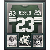 Kirk Gibson Framed Jersey JSA Autographed Signed Michigan State