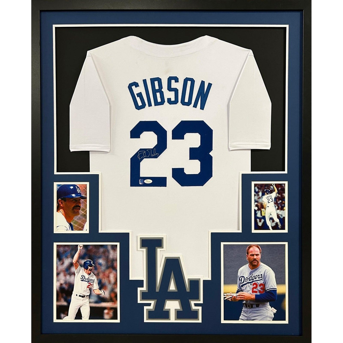 Kirk Gibson Framed Jersey JSA Autographed Signed Los Angeles Dodgers LA L.A.