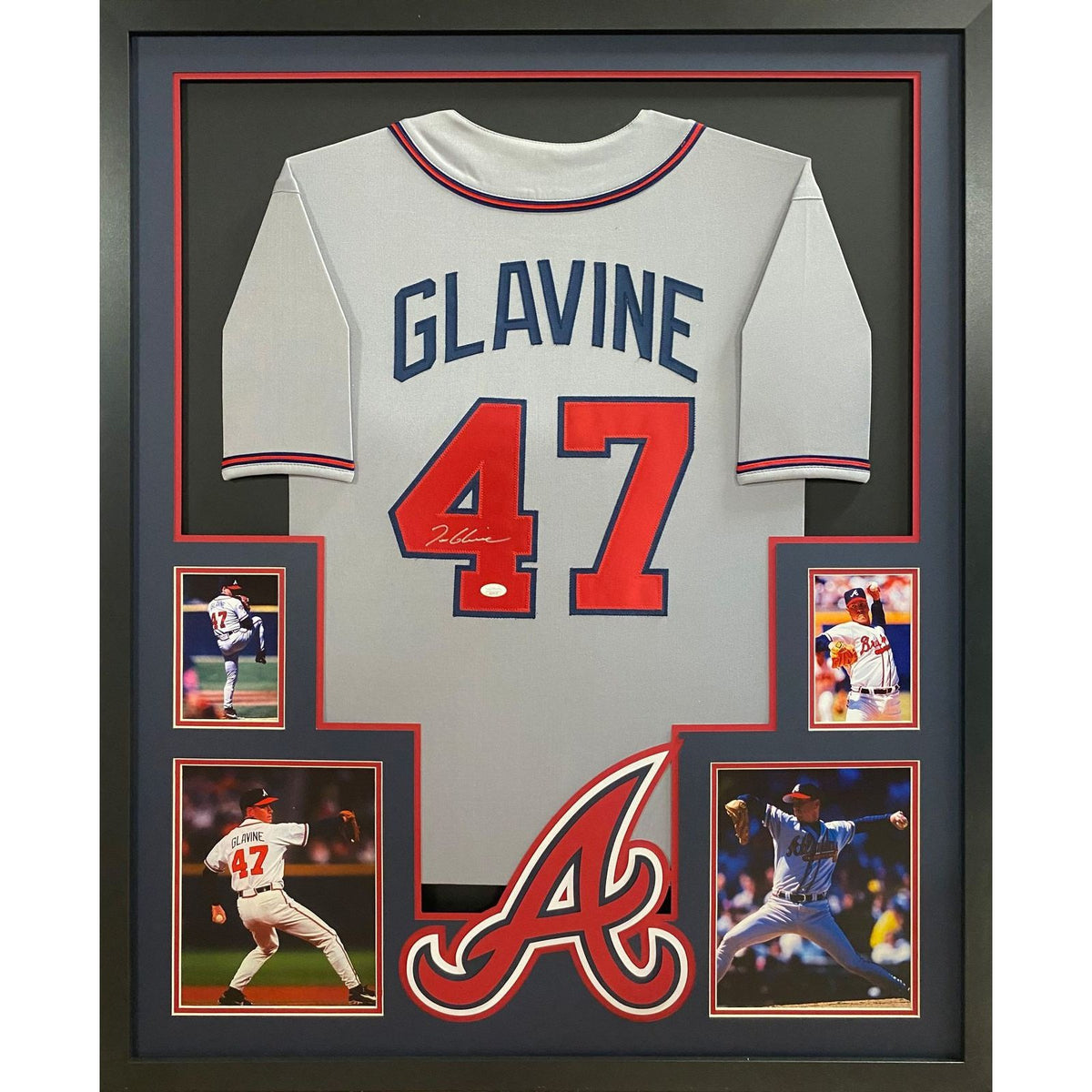 Tom Glavine Framed Signed Jersey JSA Autographed Atlanta Braves