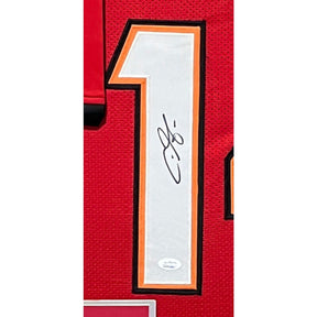 Chris Godwin Framed Signed Jersey JSA Autographed Tampa Bay Buccaneers 2P