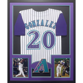 Luis Gonzalez Framed Jersey Beckett Autographed Signed Arizona Diamondbacks