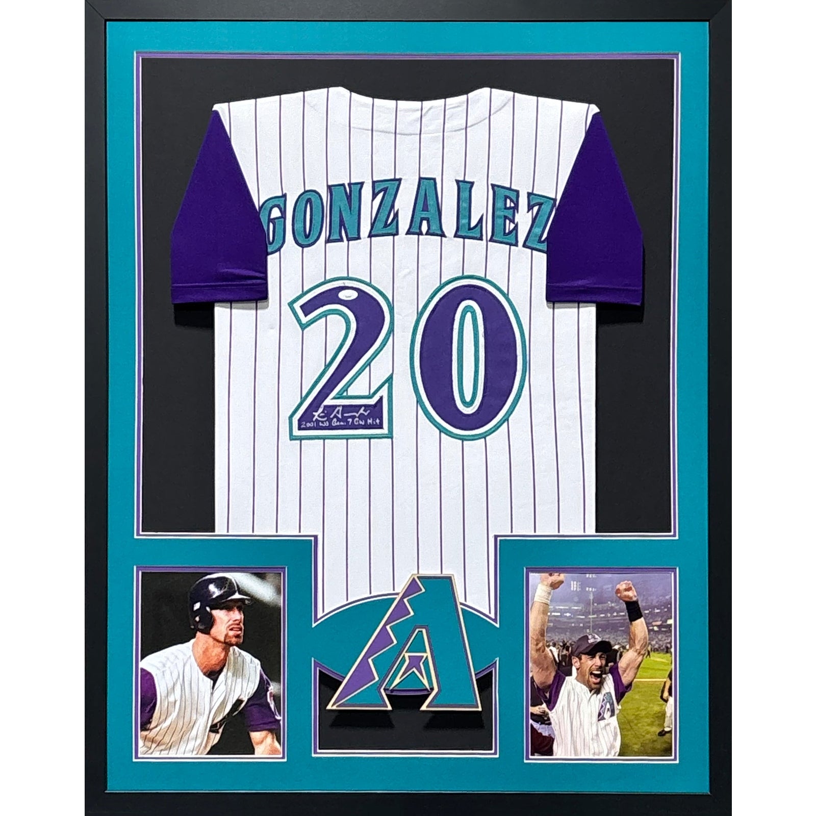 Luis Gonzalez Framed Jersey JSA Autographed Signed Arizona Diamondbacks TT