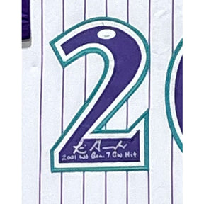 Luis Gonzalez Framed Jersey JSA Autographed Signed Arizona Diamondbacks TT