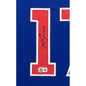 Mark Grace Framed Jersey Beckett Autographed Signed Chicago Cubs Stripes