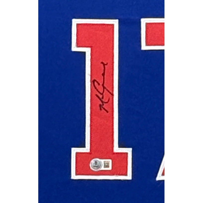 Mark Grace Framed Jersey Beckett Autographed Signed Chicago Cubs Stripes