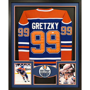 Wayne Gretzky Framed Signed Edmonton Oilers Jersey JSA COA Autographed 2P