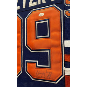 Wayne Gretzky Framed Signed Edmonton Oilers Jersey JSA COA Autographed 2P