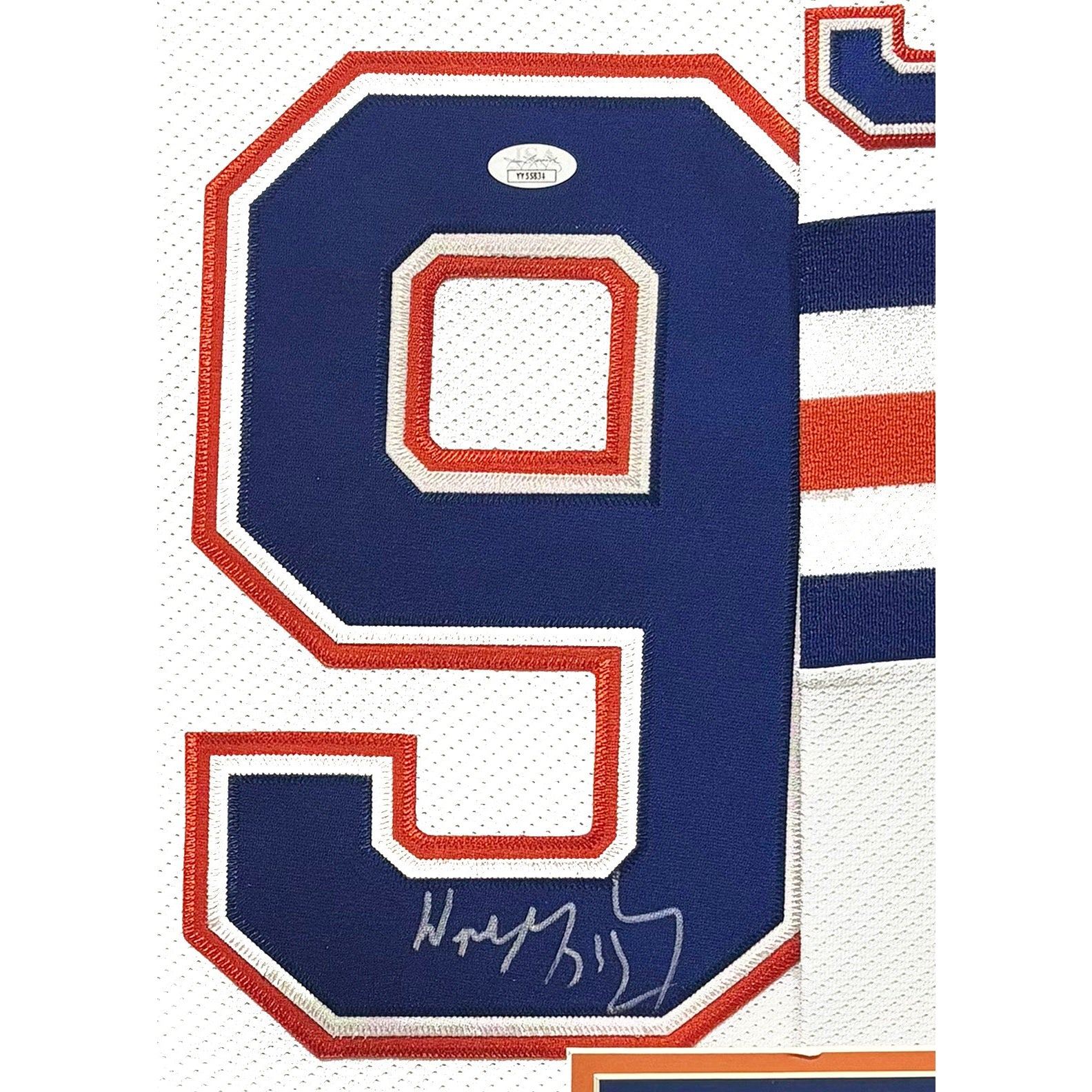 Wayne Gretzky Framed Signed Edmonton Oilers Jersey JSA Autographed 4P