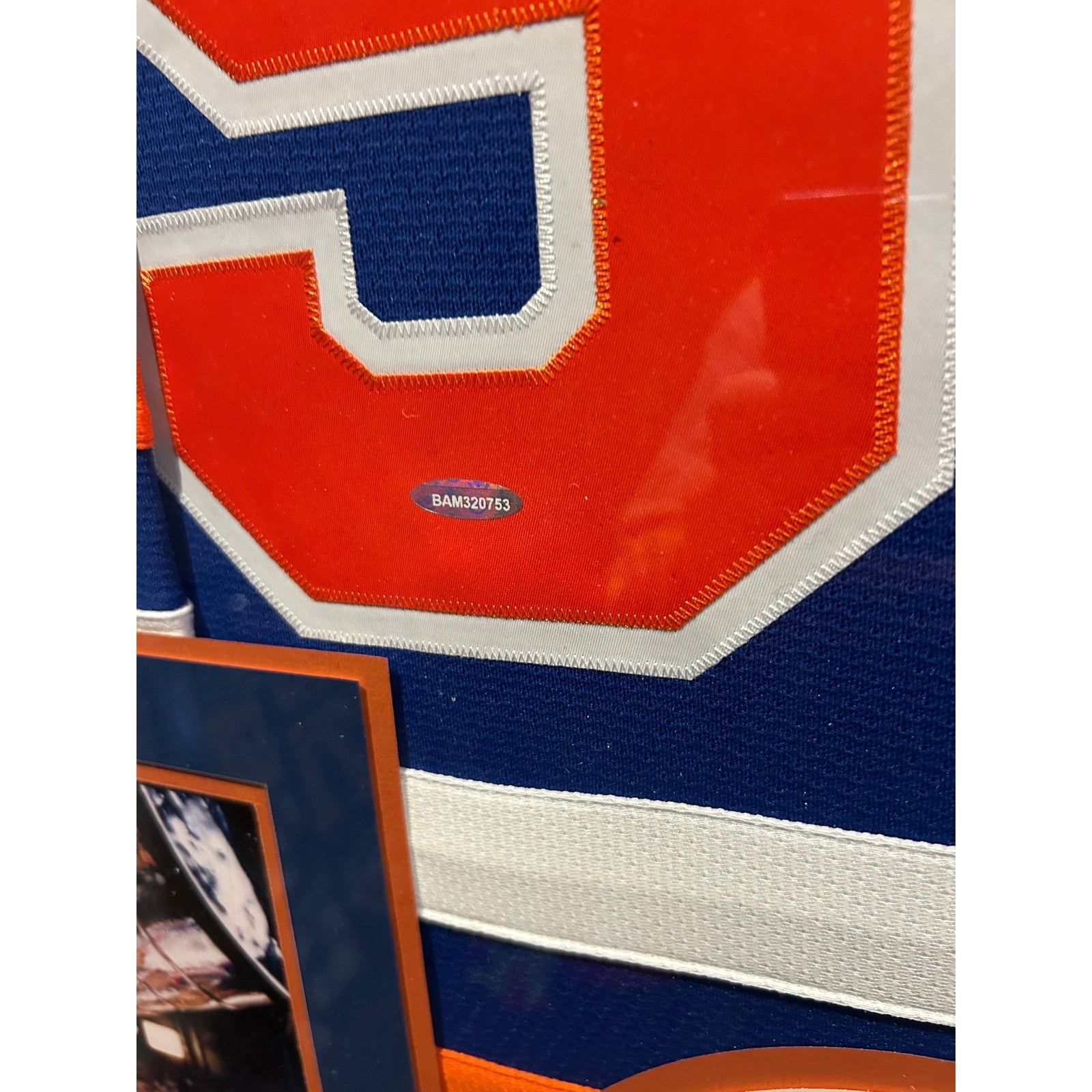 Wayne Gretzky Framed Signed Edmonton Oilers Blue Jersey UDA COA