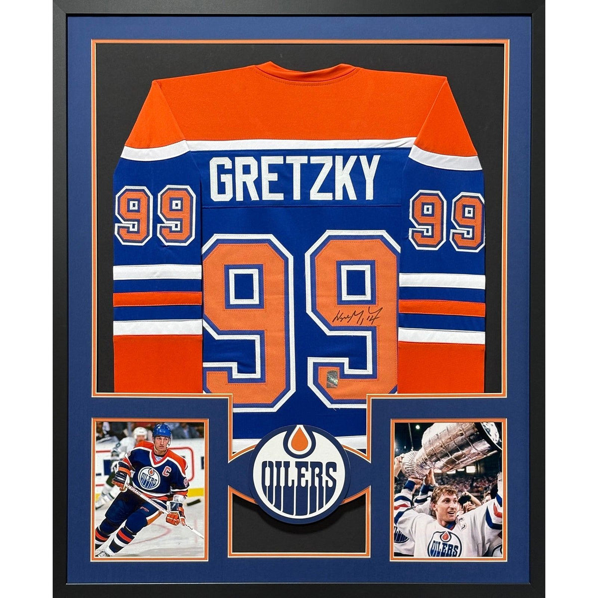 Wayne Gretzky Framed Signed Edmonton Oilers Jersey WGA Autographed COA