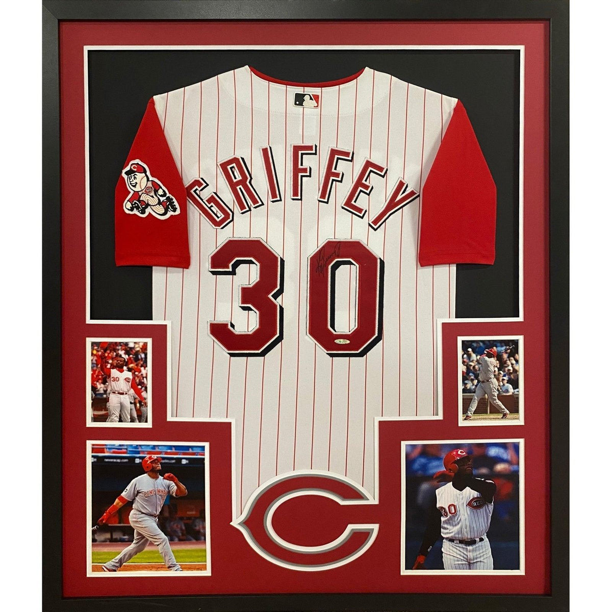 Ken Griffey Jr. Framed Signed Jersey UDA Autographed Cincinnati Reds RS