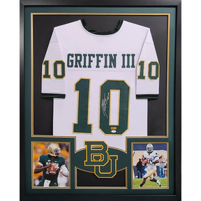 Robert Griffin Signed Framed Baylor Jersey Autographed RG III Heisman