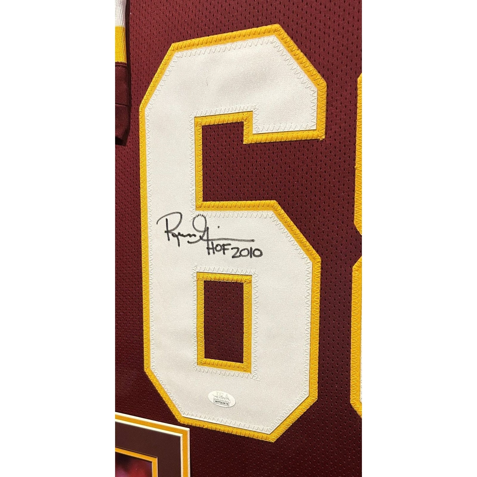 Russ Grimm Framed Jersey JSA Autographed Signed Washington Redskins