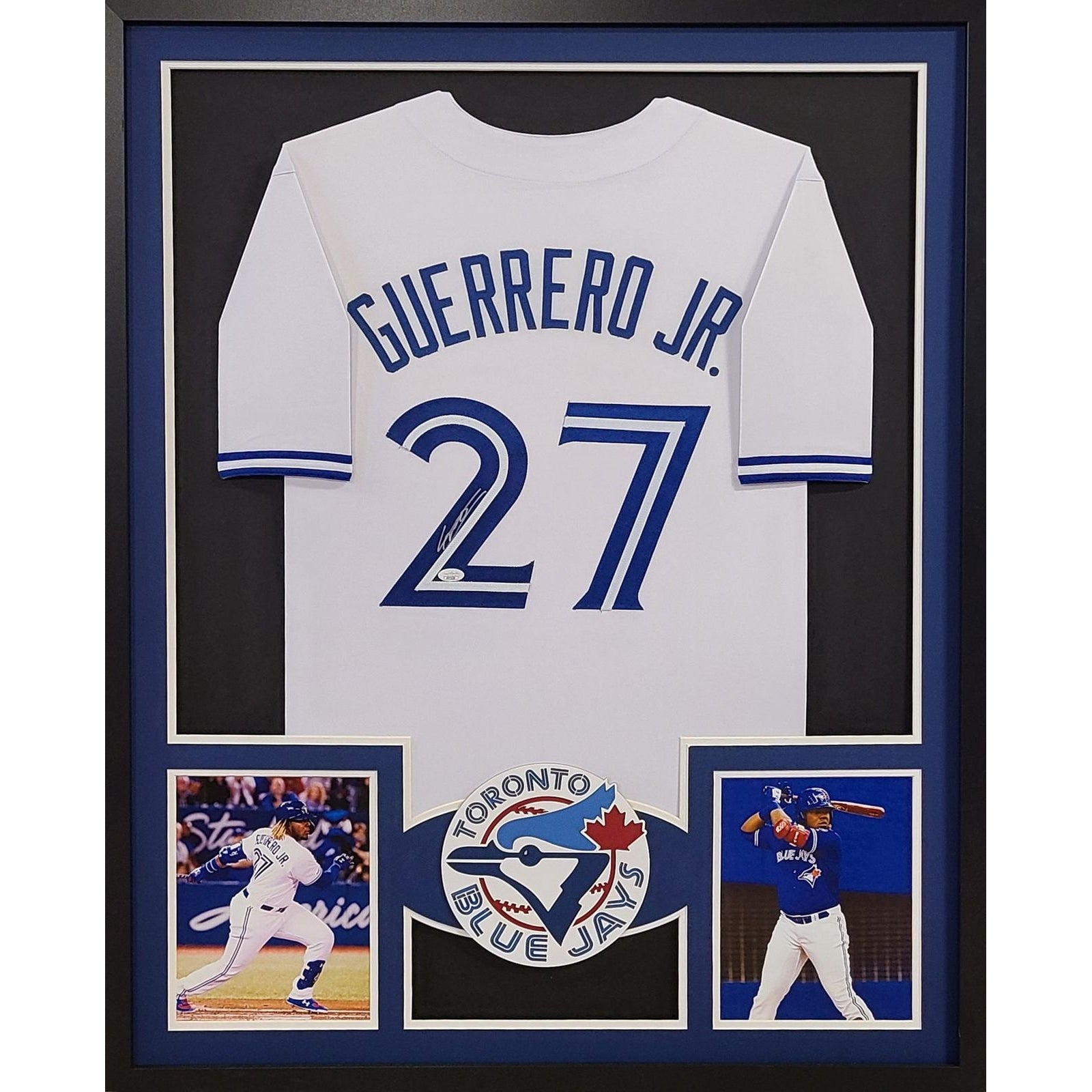 Vladimir Guerrero Jr. Framed Signed Jersey JSA Blue Jays Autographed