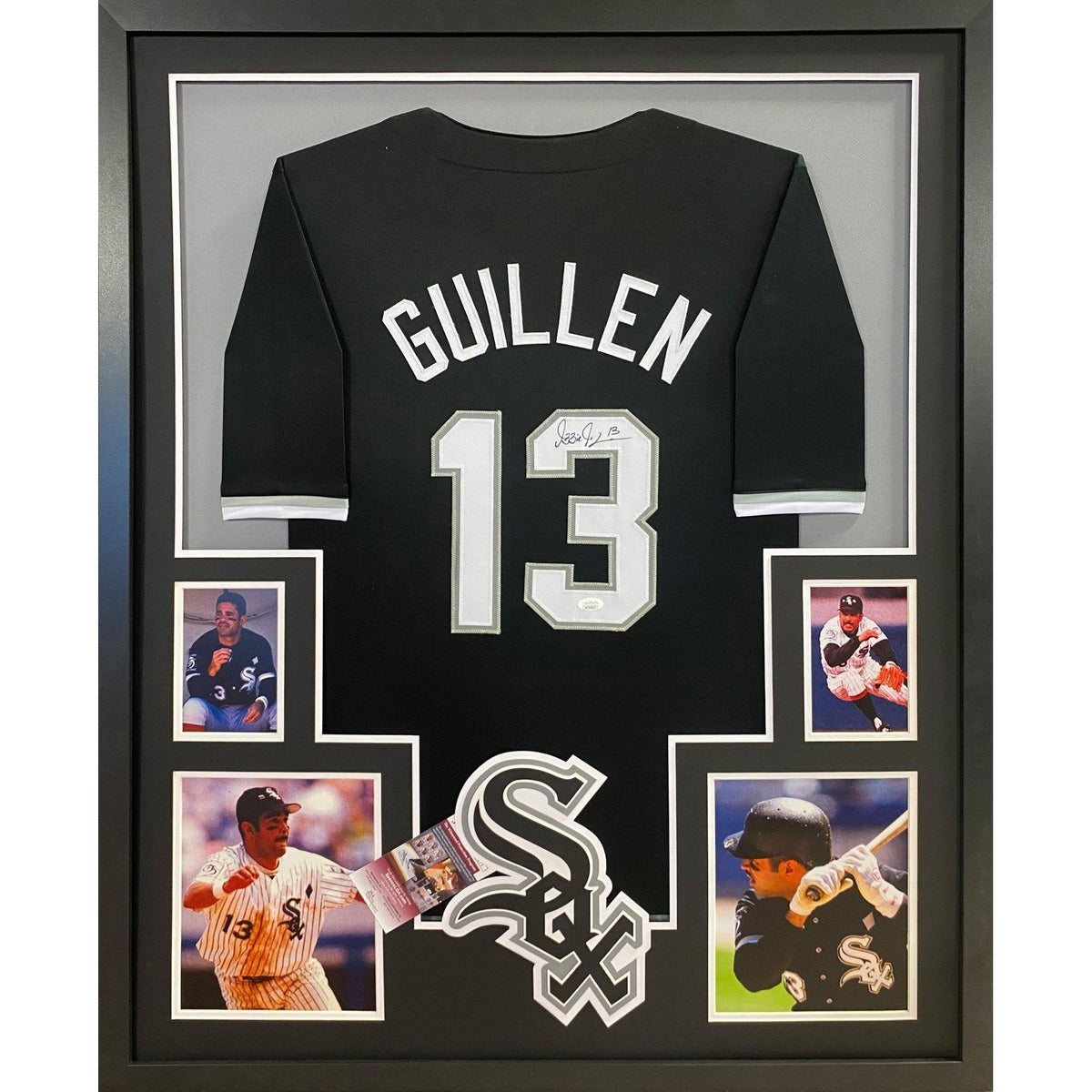 Ozzie Guillen Signed Framed Jersey JSA Autographed Chicago White Sox