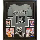 Ozzie Guillen Signed Framed Grey Jersey JSA Autographed Chicago White Sox
