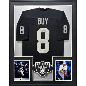 Ray Guy Framed Jersey JSA Autographed Signed Oakland Raiders
