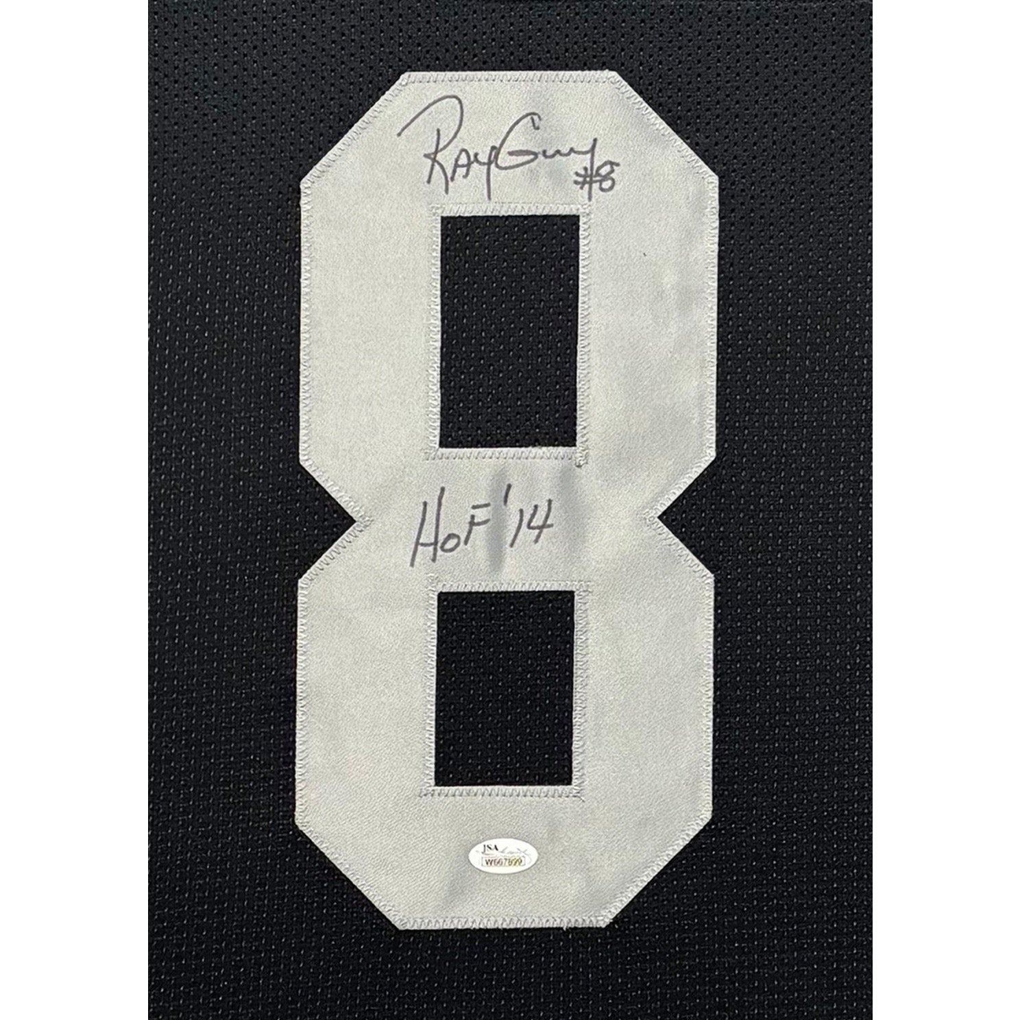 Ray Guy Framed Jersey JSA Autographed Signed Oakland Raiders