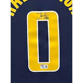Tyrese Haliburton Framed Signed Indiana Pacers Jersey Beckett Autographed