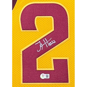 Tyrese Haliburton Framed Signed Iowa State Yellow Jersey Beckett Autographed