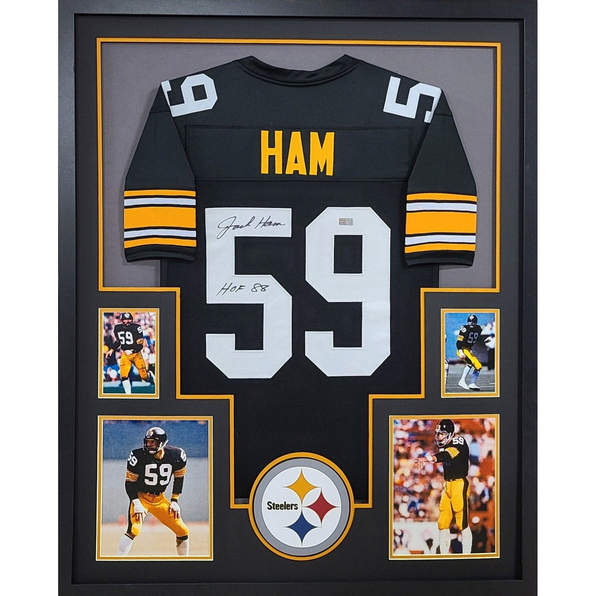 Jack Ham Framed Jersey JSA Autographed Signed Pittsburgh Steelers