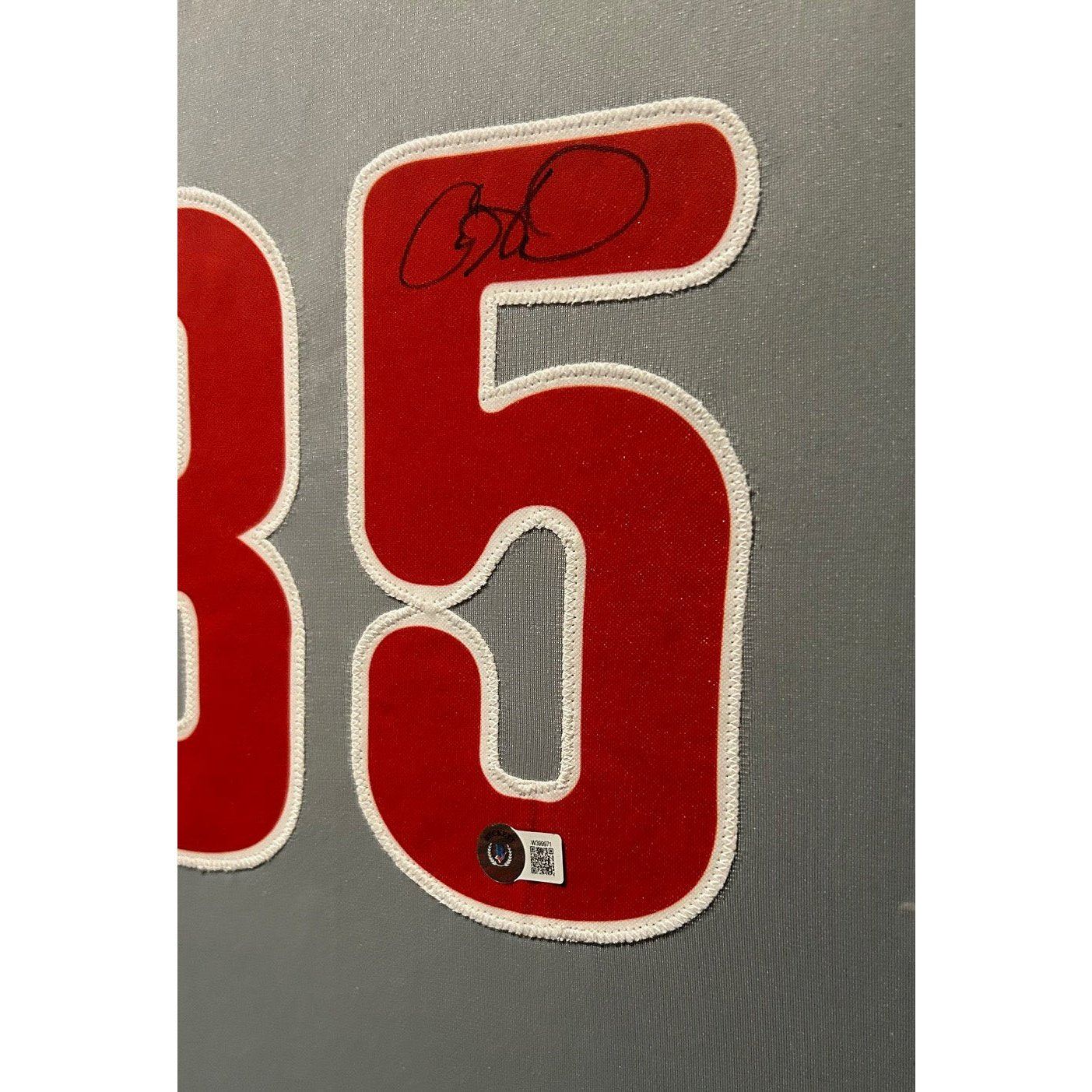 Cole Hamels Framed Jersey Beckett Autographed Signed Philadelphia Phillies