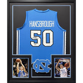 Tyler Hansbrough Signed Framed UNC Jersey Autographed North Carolina Beckett