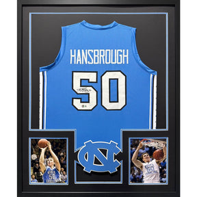 Tyler Hansbrough Signed Framed UNC Jersey Autographed North Carolina Beckett