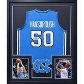 Tyler Hansbrough Signed Framed UNC Jersey Autographed North Carolina Beckett