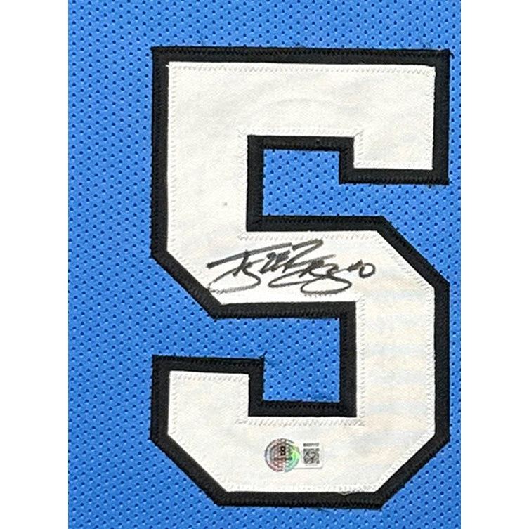 Tyler Hansbrough Signed Framed UNC Jersey Autographed North Carolina Beckett