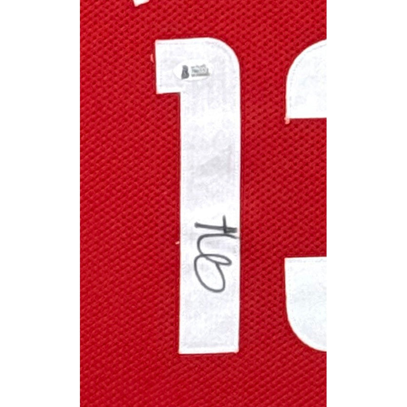 James Harden Framed Red Jersey Beckett Autographed Signed Houston Rockets