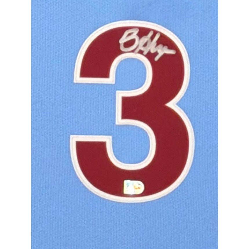 Bryce Harper Framed Signed Blue Jersey MLB COAutographed Philadelphia Phillies