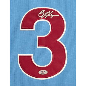 Bryce Harper Framed Signed Blue Jersey PSA/DNA Autographed Philadelphia Phillies
