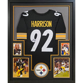 James Harrison Framed Black Jersey PSA/DNA Autographed Signed Steelers