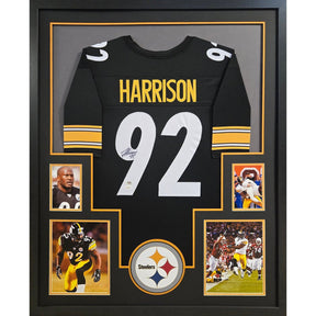 James Harrison Framed Black Jersey PSA/DNA Autographed Signed Steelers