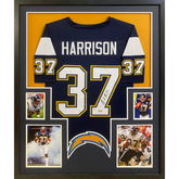 Rodney Harrison Signed Framed Jersey Beckett Autographed San Diego Chargers