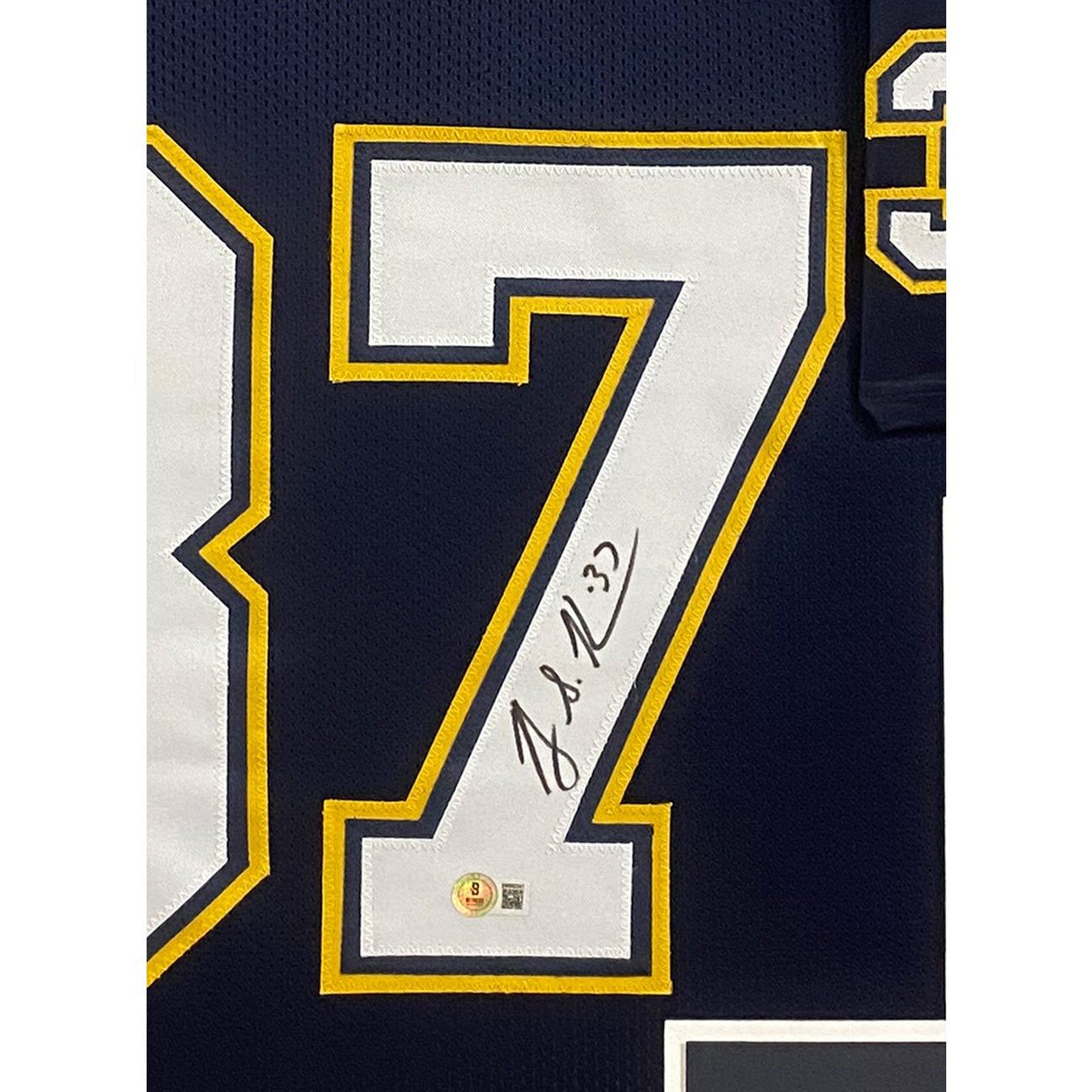 Rodney Harrison Signed Framed Jersey Beckett Autographed San Diego Chargers