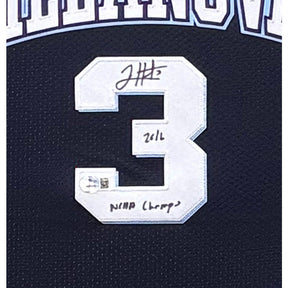 Josh Hart Framed Signed Villanova Jersey Beckett Autographed Knicks