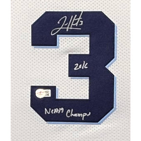 Josh Hart Framed Signed Villanova White Jersey Beckett Autographed Knicks