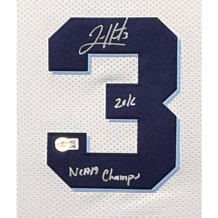 Josh Hart Framed Signed Villanova White Jersey Beckett Autographed Knicks