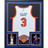 Josh Hart Framed Signed Jersey Fanatics Autographed New York Knicks