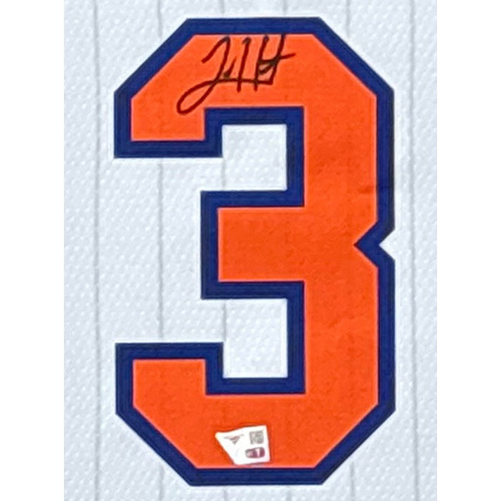 Josh Hart Framed Signed Jersey Fanatics Autographed New York Knicks