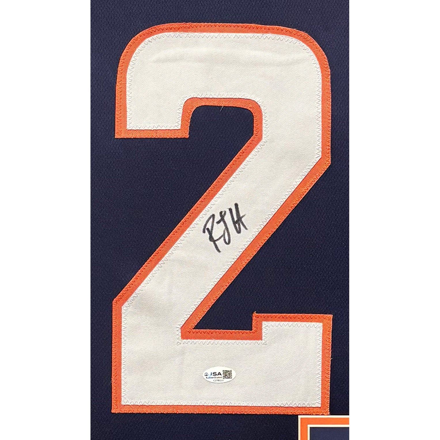 R.J. Harvey Signed Framed Jersey JSA Autographed Denver Broncos RJ