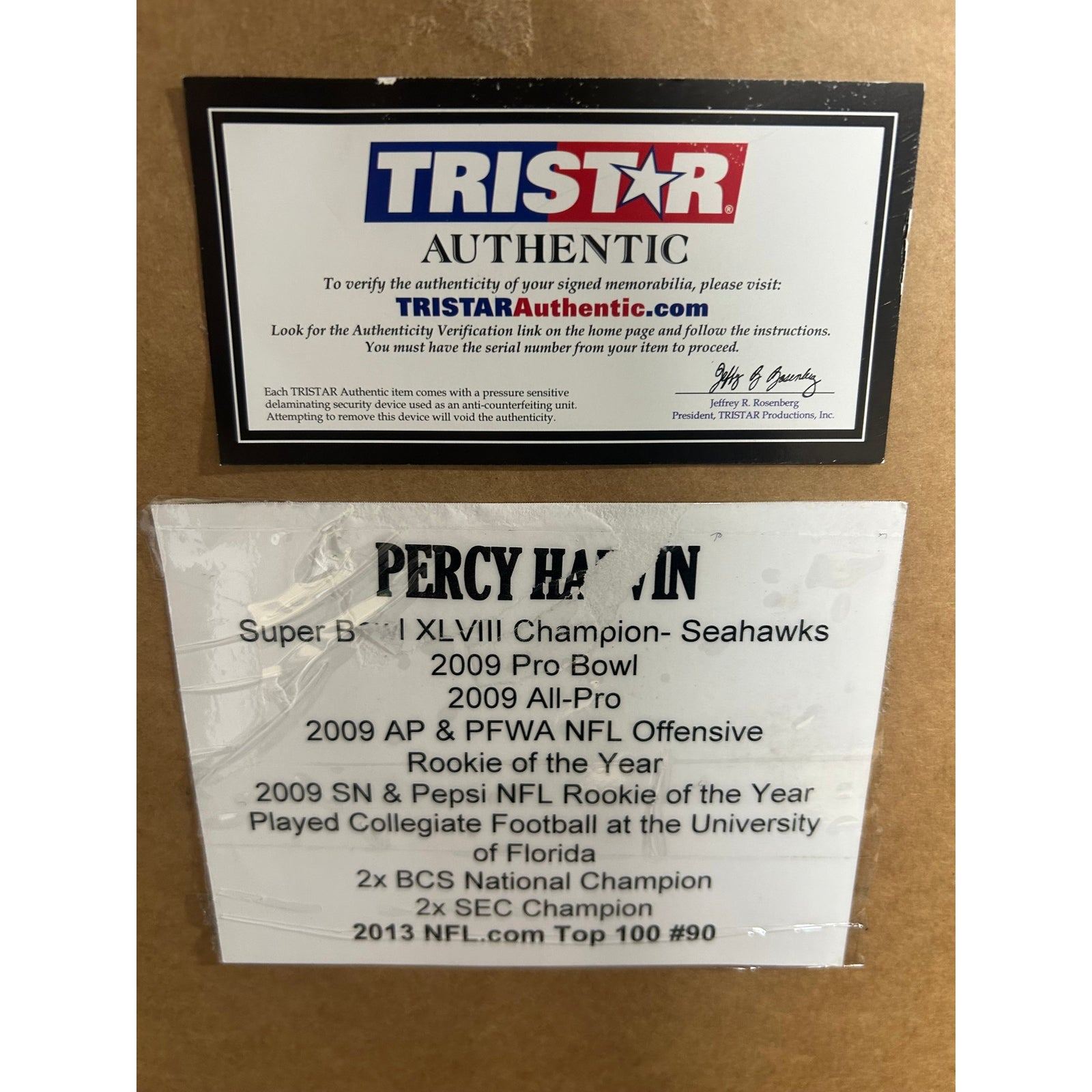 Percy Harvin Framed Jersey Tristar COA Autographed Signed Florida Gators