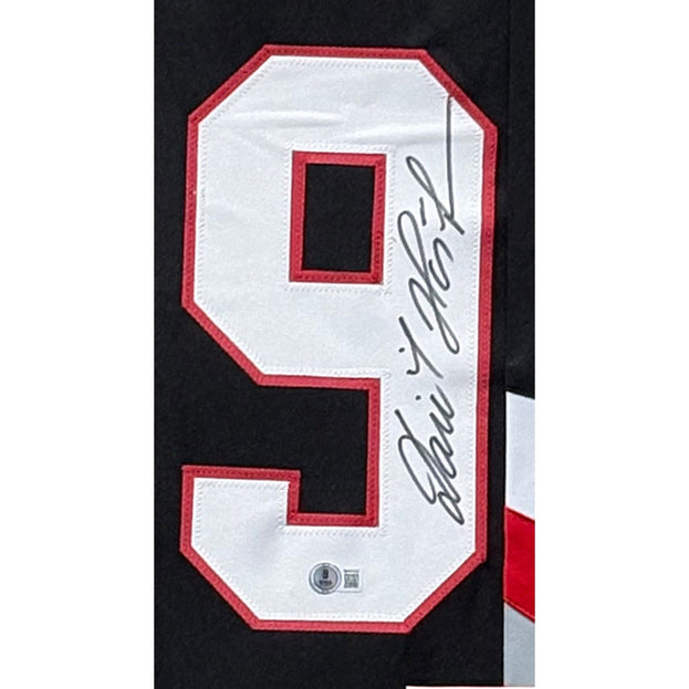 Dominik Hasek Framed Signed Buffalo Sabres Black Jersey JSA Autographed